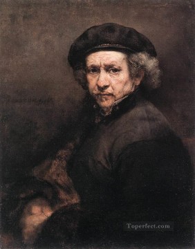 レンブラント・ファン・レイン Painting - レンブラントの自画像 1659